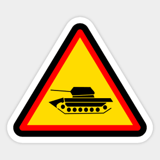 Tank Sign Sticker